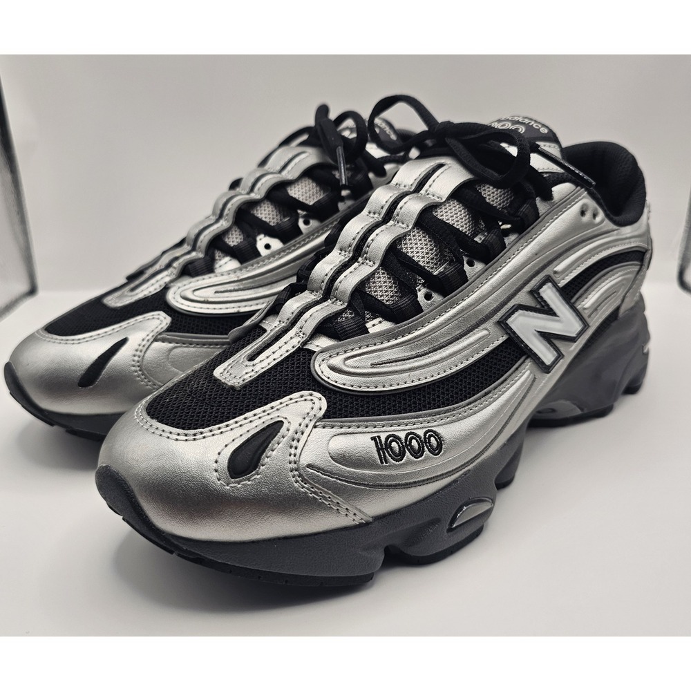 New Balance 1000 Mens Size 10D  Grey Day 2025 Silver/Black Sneaker M1000EGR